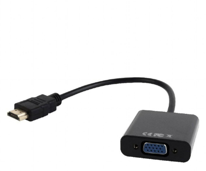 Przejściówka Gembird Konwerter sygnału HDMI do VGA na kablu z gniazdem mini Jack